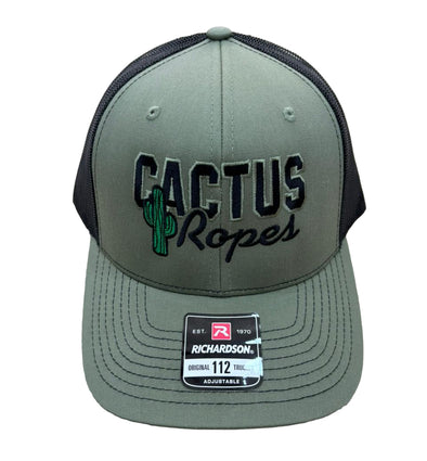 GORRA CACTUS VERDE MILITAR/NEGRA MALLA